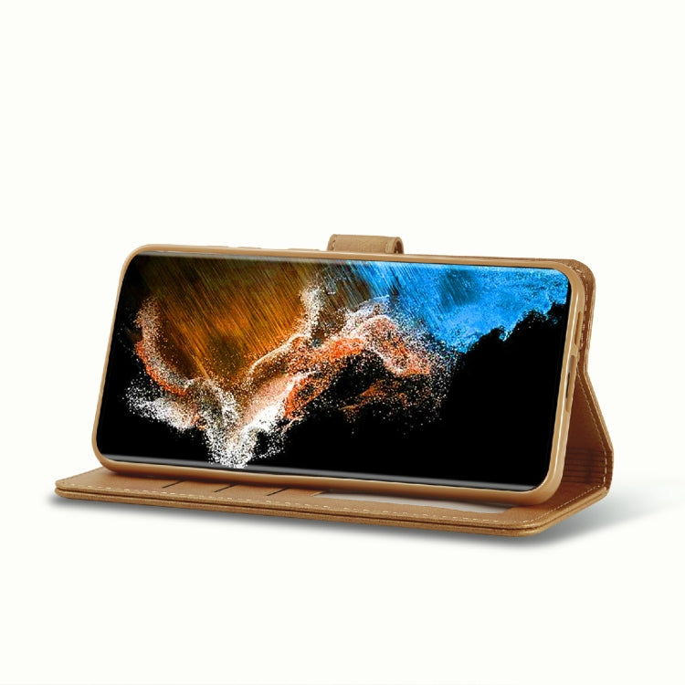 LC.IMEEKE Custodia per telefono in pelle a vibrazione orizzontale con struttura in vitello, For Samsung Galaxy S23 5G, For Samsung Galaxy S23+ 5G, For Samsung Galaxy S23 Ultra 5G