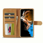 LC.IMEEKE Custodia per telefono in pelle a vibrazione orizzontale con struttura in vitello, For Samsung Galaxy S23 5G, For Samsung Galaxy S23+ 5G, For Samsung Galaxy S23 Ultra 5G