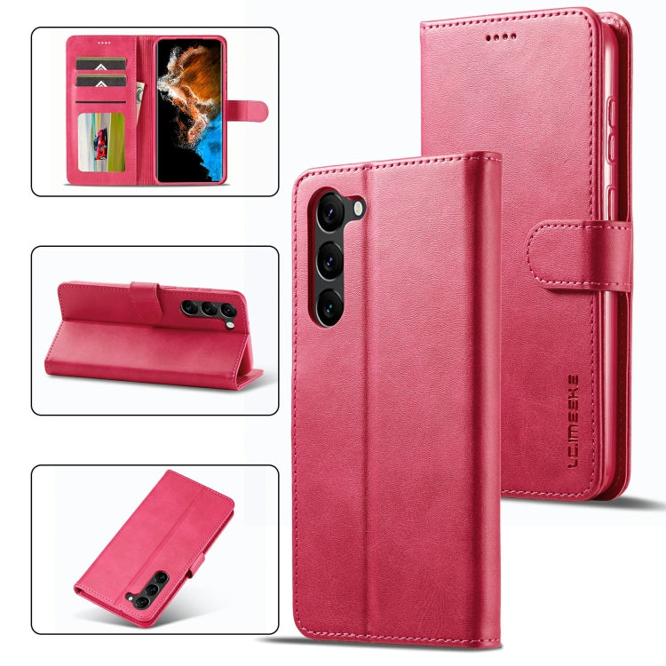 LC.IMEEKE Custodia per telefono in pelle a vibrazione orizzontale con struttura in vitello, For Samsung Galaxy S23 5G, For Samsung Galaxy S23+ 5G, For Samsung Galaxy S23 Ultra 5G