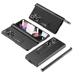 Custodia per telefono pieghevole con cerniera ondulata galvanica, For Samsung Galaxy Z Fold3 5G, For Samsung Galaxy Z Fold4