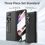 Custodia per telefono pieghevole con cerniera ondulata galvanica, For Samsung Galaxy Z Fold3 5G, For Samsung Galaxy Z Fold4