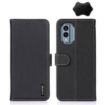 KHAZNEH Litchi Custodia per telefono in vera pelle, For Nokia X30 5G