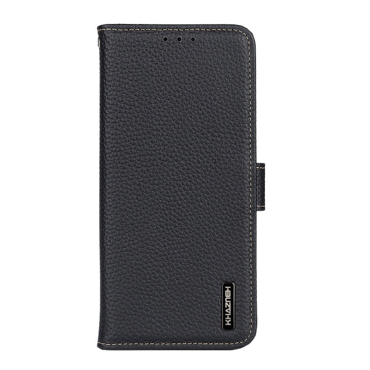 KHAZNEH Litchi Custodia per telefono in vera pelle, For Nokia X30 5G
