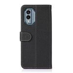 KHAZNEH Litchi Custodia per telefono in vera pelle, For Nokia X30 5G