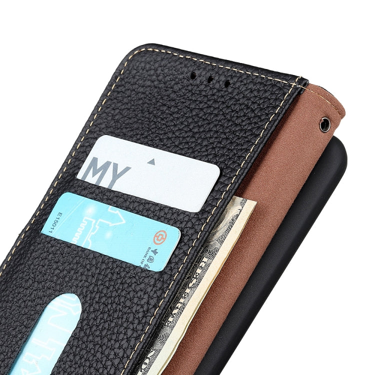 KHAZNEH Litchi Custodia per telefono in vera pelle, For Nokia X30 5G