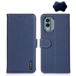 KHAZNEH Litchi Custodia per telefono in vera pelle, For Nokia X30 5G