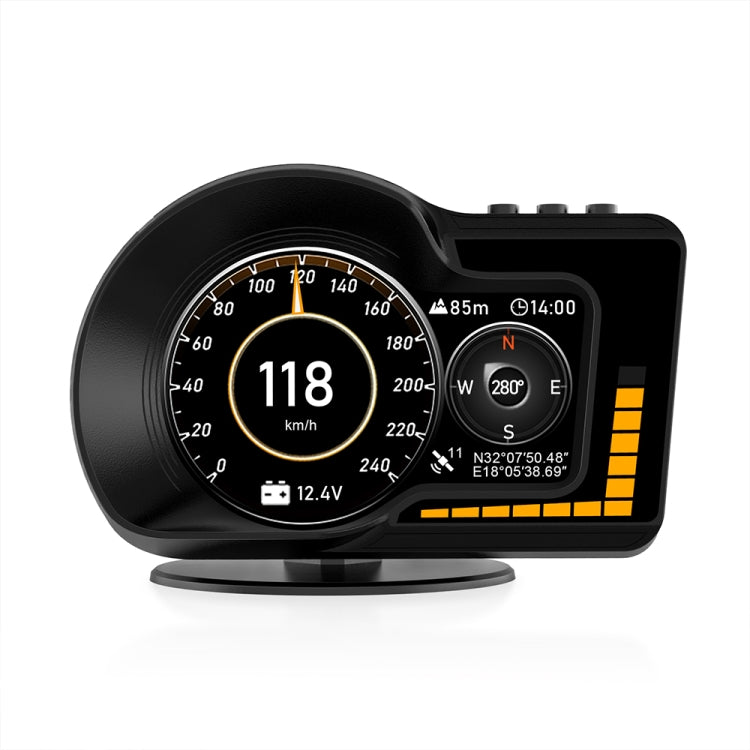 Strumento LCD ad alta definizione F15 per auto OBD+GPS HUD Head-up Display, F15
