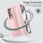 Custodia per telefono a copertura totale integrata con cerniera, For Samsung Galaxy Z Fold4, For Samsung Galaxy Z Fold3 5G