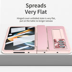 Custodia per telefono a copertura totale integrata con cerniera, For Samsung Galaxy Z Fold4, For Samsung Galaxy Z Fold3 5G