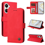 Custodia per telefono in pelle con bottone in metallo con albero della vita Skin Feel, For Huawei nova 10 SE, For Huawei nova 10, For Huawei nova 10 Pro, For OPPO A58 5G