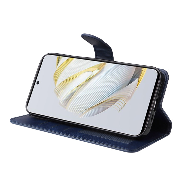 Custodia per telefono in pelle a conchiglia con struttura in vitello classico, For Huawei nova 10 SE, For Huawei nova 10, For Huawei nova 10 Pro, For OPPO A58 5G