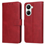 Custodia per telefono in pelle a conchiglia con struttura in vitello classico, For Huawei nova 10 SE, For Huawei nova 10, For Huawei nova 10 Pro, For OPPO A58 5G