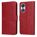 Custodia per telefono in pelle a conchiglia con struttura in vitello classico, For Huawei nova 10 SE, For Huawei nova 10, For Huawei nova 10 Pro, For OPPO A58 5G