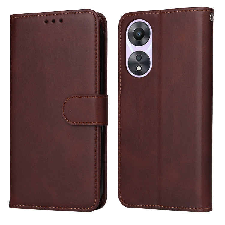 Custodia per telefono in pelle a conchiglia con struttura in vitello classico, For Huawei nova 10 SE, For Huawei nova 10, For Huawei nova 10 Pro, For OPPO A58 5G