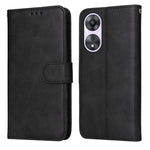 Custodia per telefono in pelle a conchiglia con struttura in vitello classico, For Huawei nova 10 SE, For Huawei nova 10, For Huawei nova 10 Pro, For OPPO A58 5G