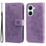 Custodia per telefono in pelle goffrata con fiori a 7 petali, For Huawei nova 10 SE, For Huawei nova 10, For Huawei nova 10 Pro, For OPPO A58 5G