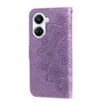 Custodia per telefono in pelle goffrata con fiori a 7 petali, For Huawei nova 10 SE, For Huawei nova 10, For Huawei nova 10 Pro, For OPPO A58 5G