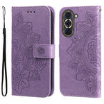 Custodia per telefono in pelle goffrata con fiori a 7 petali, For Huawei nova 10 SE, For Huawei nova 10, For Huawei nova 10 Pro, For OPPO A58 5G