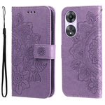 Custodia per telefono in pelle goffrata con fiori a 7 petali, For Huawei nova 10 SE, For Huawei nova 10, For Huawei nova 10 Pro, For OPPO A58 5G