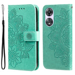 Custodia per telefono in pelle goffrata con fiori a 7 petali, For Huawei nova 10 SE, For Huawei nova 10, For Huawei nova 10 Pro, For OPPO A58 5G