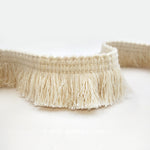Nastro decorativo in pizzo nappa con filo di cotone beige da 25 m 4 cm per tende fai da te artigianali vestiti decorativi per la casa accessori per cucire