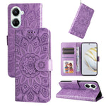 Custodia per telefono in pelle di girasole goffrata, For Huawei nova 10 SE, For Huawei nova 10, For Huawei nova 10 Pro, For OPPO A58 5G