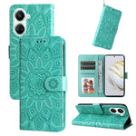 Custodia per telefono in pelle di girasole goffrata, For Huawei nova 10 SE, For Huawei nova 10, For Huawei nova 10 Pro, For OPPO A58 5G