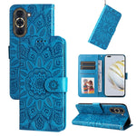 Custodia per telefono in pelle di girasole goffrata, For Huawei nova 10 SE, For Huawei nova 10, For Huawei nova 10 Pro, For OPPO A58 5G