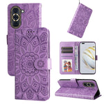 Custodia per telefono in pelle di girasole goffrata, For Huawei nova 10 SE, For Huawei nova 10, For Huawei nova 10 Pro, For OPPO A58 5G