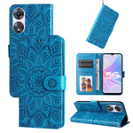 Custodia per telefono in pelle di girasole goffrata, For Huawei nova 10 SE, For Huawei nova 10, For Huawei nova 10 Pro, For OPPO A58 5G