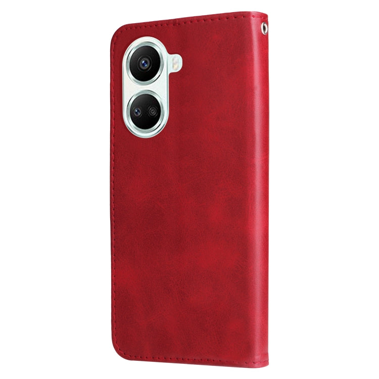 Custodia per telefono in pelle con cerniera in vitello, For Huawei nova 10 SE, For Huawei nova 10, For Huawei nova 10 Pro, For OPPO A58 5G