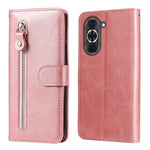 Custodia per telefono in pelle con cerniera in vitello, For Huawei nova 10 SE, For Huawei nova 10, For Huawei nova 10 Pro, For OPPO A58 5G