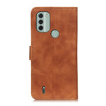 KHAZNEH Custodia per cellulare in pelle con vibrazione orizzontale a trama retrò, For Nokia C31, For Samsung Galaxy A34 5G