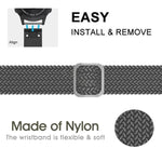 Cinturino elastico intrecciato in nylon regolabile, For Garmin Fenix 7X