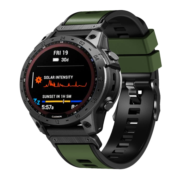Cinturino in silicone bicolore a sgancio rapido da 26 mm, For Garmin Fenix 7X