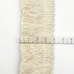 Nastro decorativo in pizzo nappa con filo di cotone beige da 25 m 4 cm per tende fai da te artigianali vestiti decorativi per la casa accessori per cucire