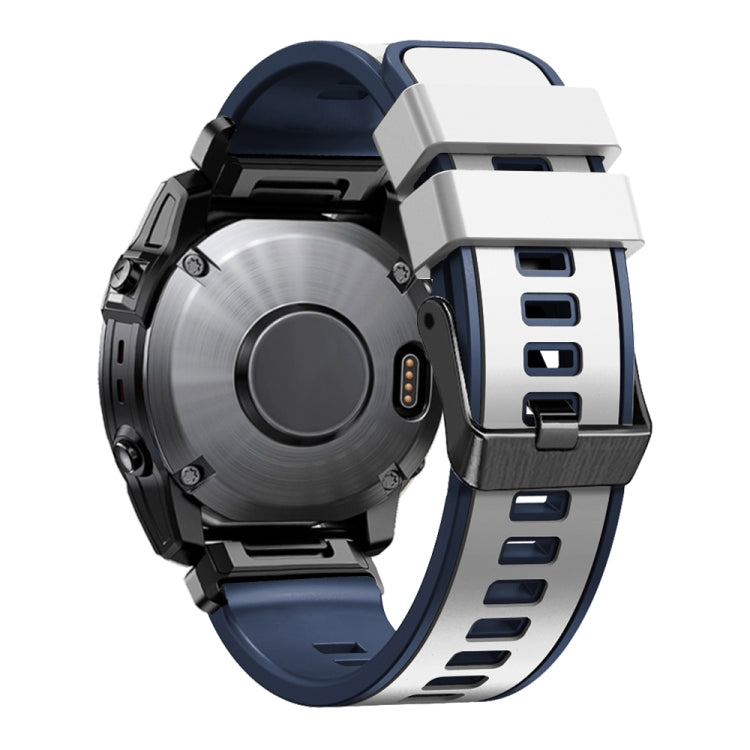 Cinturino in silicone bicolore a sgancio rapido da 22 mm, For Garmin Fenix 7