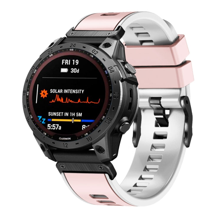 Cinturino in silicone bicolore a sgancio rapido da 22 mm, For Garmin Fenix 7