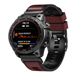 Cinturino in silicone bicolore a sgancio rapido da 22 mm, For Garmin Fenix 7