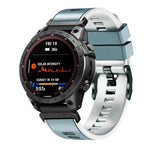 Cinturino in silicone bicolore a sgancio rapido da 22 mm, For Garmin Fenix 7