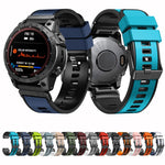 Cinturino in silicone bicolore a sgancio rapido da 22 mm, For Garmin Fenix 7