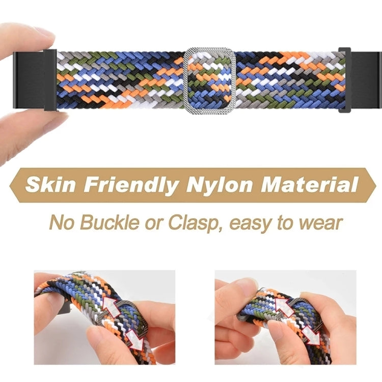 Cinturino elastico intrecciato in nylon regolabile, For Garmin Fenix 7