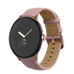Cinturino per orologio in vera pelle con cuciture a punta, For Google Pixel Watch 4 / 3 / 2 / 1 41mm