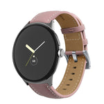 Cinturino per orologio in vera pelle con cuciture a punta, For Google Pixel Watch 4 / 3 / 2 / 1 41mm