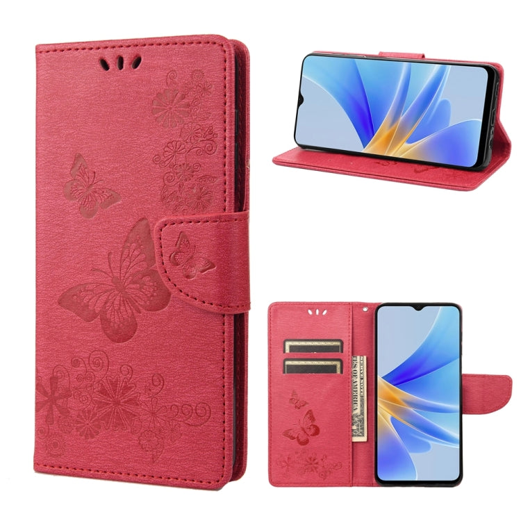 Custodia per cellulare in pelle flip orizzontale goffrata farfalla, For Samsung Galaxy A54 5G, For Nokia G60, For OPPO A17