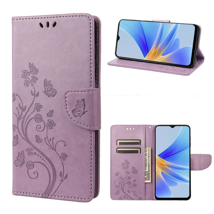 Custodia portafoglio in pelle con motivo farfalla per Samsung Gal