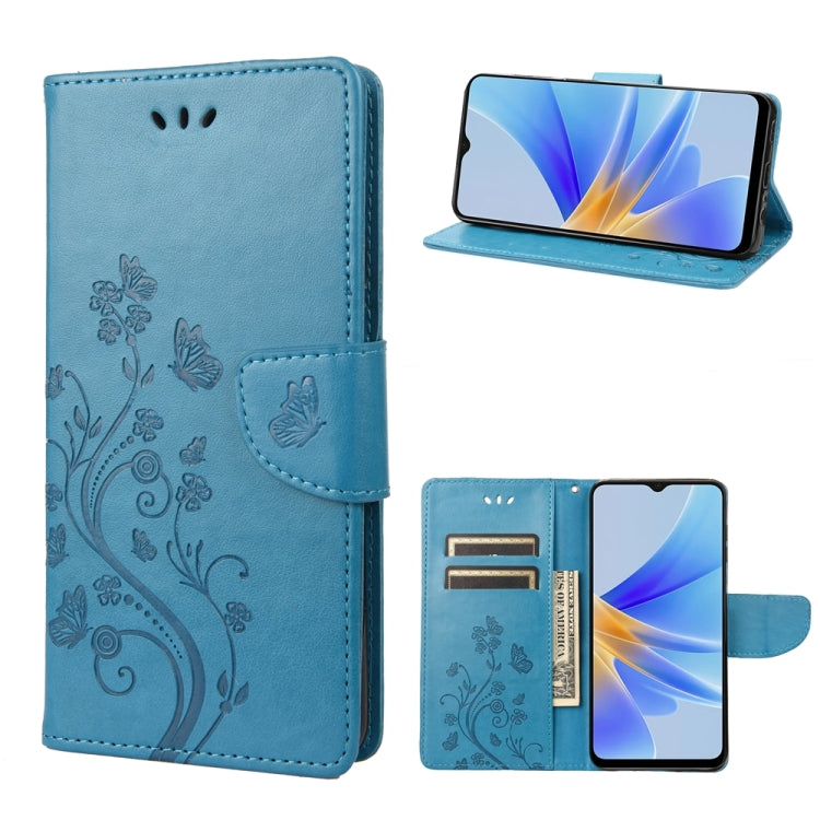 Custodia per telefono in pelle con motivo floreale a farfalla, For Samsung Galaxy A54 5G, For Nokia G60, For OPPO A17