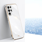 Custodia per telefono in TPU elettrolitico 6D con bordo dritto XINLI, For Samsung Galaxy S22 Ultra 5G, For Samsung Galaxy Note20, For Samsung Galaxy Note20 Ultra