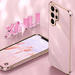 Custodia per telefono in TPU elettrolitico 6D con bordo dritto XINLI, For Samsung Galaxy S22 Ultra 5G, For Samsung Galaxy Note20, For Samsung Galaxy Note20 Ultra