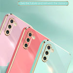 Custodia per telefono in TPU elettrolitico 6D con bordo dritto XINLI, For Samsung Galaxy Note10, For Samsung Galaxy M53 5G, For Samsung Galaxy M51